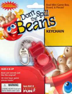 Dont Spill The Beans Game Basic Fun Key Chain New  