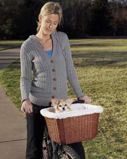 Wicker Shade Solvit Bike Carrier Dog Bicycle Pet Basket  