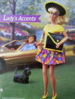 LADYS ACCENTS, Fashion Doll Plastic Canvas Pattern, Barbie Purse 