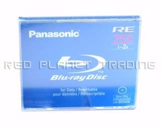 New Panasonic Blu Ray Disc BD RE 25GB Rewritable BE25DE  