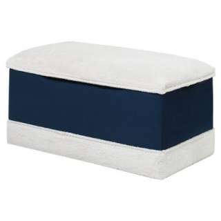 Deluxe Toy Box   Navy Blue and White.Opens in a new window