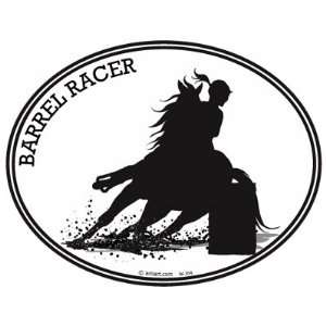 HORSE  BARREL RACING DECAL  Horse riding cowgirl that loves riding 