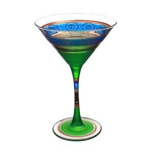  Golden Hill Glassware/Barware   Hudson River Green Martini 