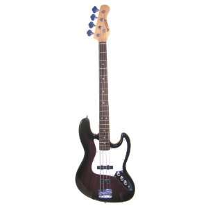 Jive by Huntington Full Size 43 Jazz J Bass Guitar with Gig Bag and 