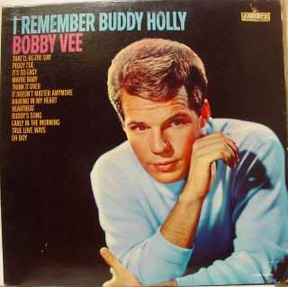 BOBBY VEE i remember buddy holly LP vinyl LRP 3336 VG  