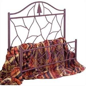  Twig Bed with Frame Metal Finish Satin Black, Size King 