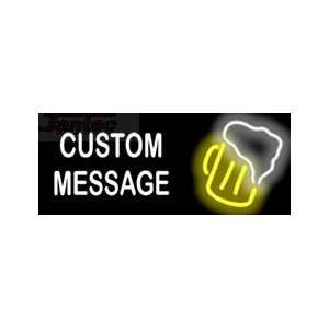  Custom Message Beer Mug Neon Sign: Kitchen & Dining