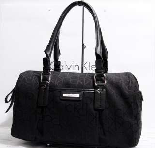 NEW Calvin Klein CK Black Satchel Tote Hobo Purse Handbag NWT  
