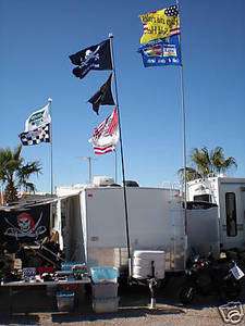 25 ft RV Camping Beach Nascar Tailgating Flag Pole  