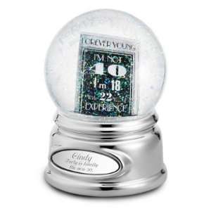  Personalized 40th Birthday Snow Globe Gift