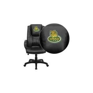   University Lions Embroidered Black Leather Executive Office Chair