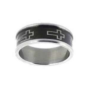  Black Cross Ring Jewelry
