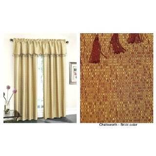Chatsworth Insulated Curtain Panel 63 long   BRICK color