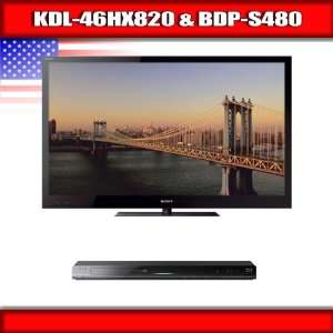   BRAVIA 3D LED backlit LCD TV + Sony BDP S480   3D Blu ray disc player