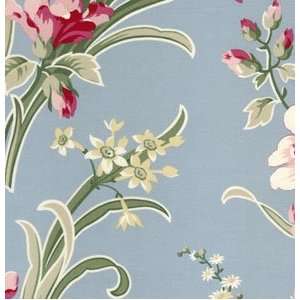  Blue Floral Botanical Print Arts, Crafts & Sewing