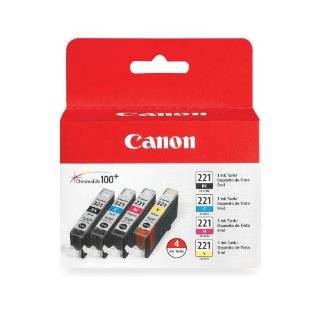 Canon CLI 221 4 Color Value Pack ~ Canon (244)