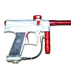  USED   Bob Long Closer Paintball Gun Marker White / Red 