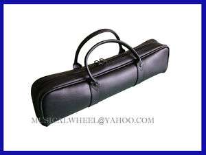 FLUTE CASE COVER CARRYING BAG Faux Leather 2 handles C  