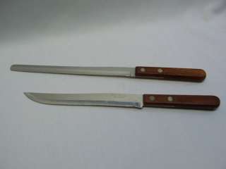 kitchen carving knives knife burrell wood handle  