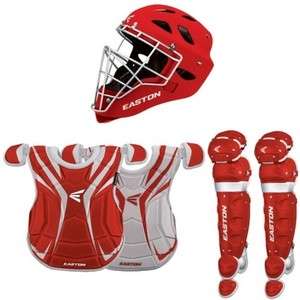 Easton Rival Home & Road Red Adult Catchers Set  