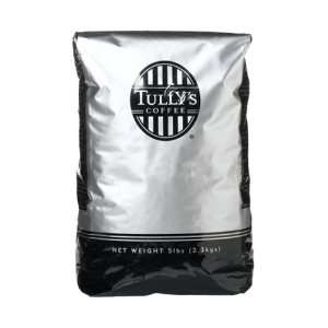 Tullys Coffee Breakfast Blend WHOLE BEAN, 5 Pound Bag  