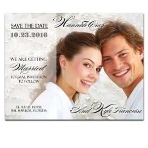    210 Save the Date Cards   Wedding Dress Pearls