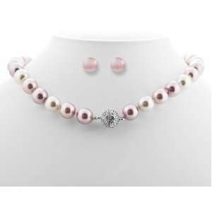   & Stud Earring Earring   Pink Prom/Bridesmaid Jewelry SET: Jewelry