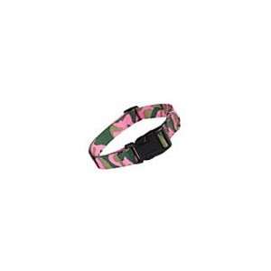  Small Pink Multi Color Camouflage Dog Collar