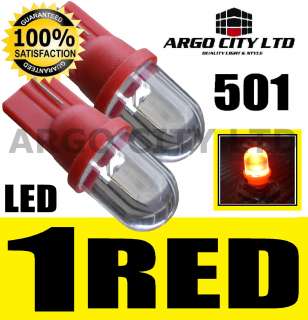 501 LED RED SIDELIGHT BULBS LEXUS IS GS LS RX SC IS200  