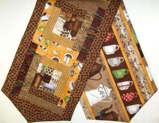   PRE CUT Table Runner Kit 13 x 45 Inches DAILY GRIND Coffee  