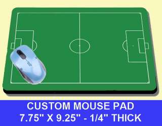 SOCCER FIELD GREEN PITCH COMPUTER MOUSE PAD NEW COOL  