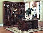 Double Pedestal Executive Office Desk Two Tone Wood NEW items in Shop 