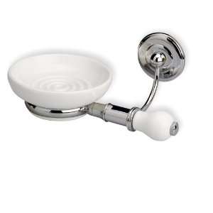   N09 Wall Mounted Ceramic Soap Dish with End Cap N09