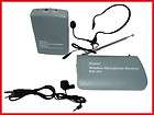 NEW VHF WIRELESS Lapel Headset MICROPHONE MIC SYSTEM p