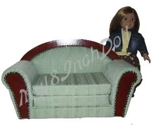 Doll Sofa Couch Fold Out Bed Sleeper fits American Girl  