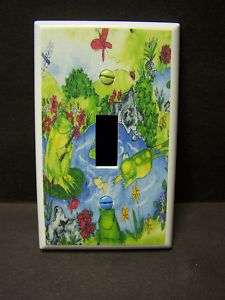 FROG POND DRAGONFLY #5 LIGHT SWITCH COVER PLATE  
