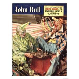  John Bull, Clowns Chess Board Games Magazine, UK, 1950 