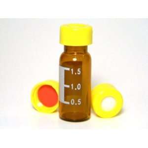 Chromatography Amber Vials and Yellow Screw Caps Kit Target 100 of 