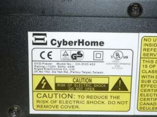 CyberHome Model CH DVD402 Component Black DVD Player  