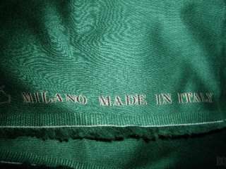   verde BOTTIGLIE tela de algodón de Milán, Italia 100% RARO