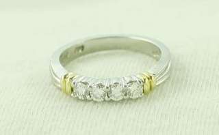 Scott Kay Platinum & 18K Gold Diamond Ring