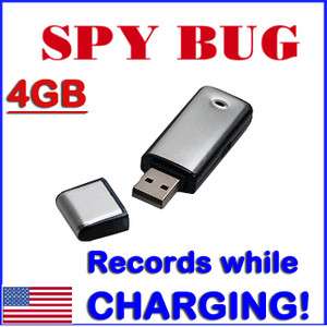 New Digital 4GB Spy Voice Recorder Hidden Rechargeble USB Flash Drive 