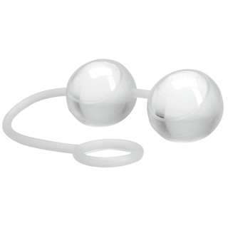 Glass Ben Wa Balls w/ Silicone Strap Smart Duotone Kegal Exercise Ball 