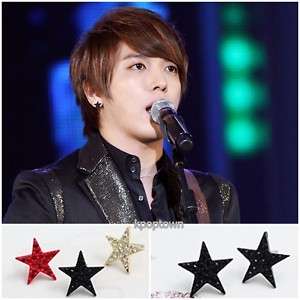 CNBLUE Jung yong hwa Sty Colorful Cubic Star earring  