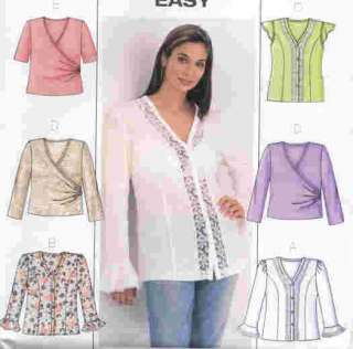 plus size sewing pattern 16w 20w blouse easy women s