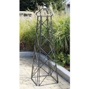 com Achla Designs 5.5 ft. Square Iron Country Cottage Obelisk Trellis 