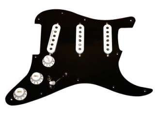 Duncan Fender Gilmour Type Loaded Strat Pickguard BK/WH SSL 5, 69 