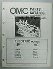 Orig 1982 Outboard Marine Corp Parts Catalog Electric Motors 12 Models 