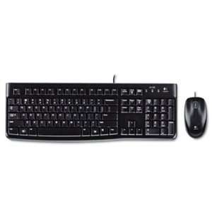  LOGITECH MK120 Wired Desktop Set Keyboard/Mouse USB Black 