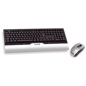 Desktop Keyboard and Mouse. KEYB SIL/BLK/18 IN/2.4GHZ/98KY/ 10 KEY 
